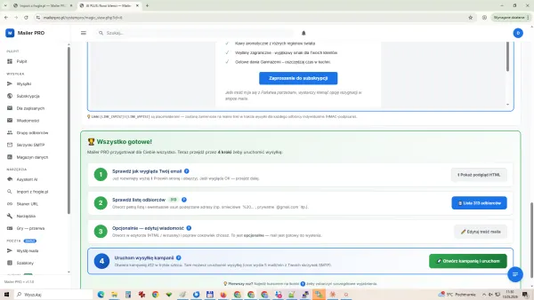 Zrzut ekranu Mailer PRO — widok 4