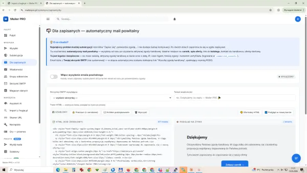 Zrzut ekranu Mailer PRO — widok 5