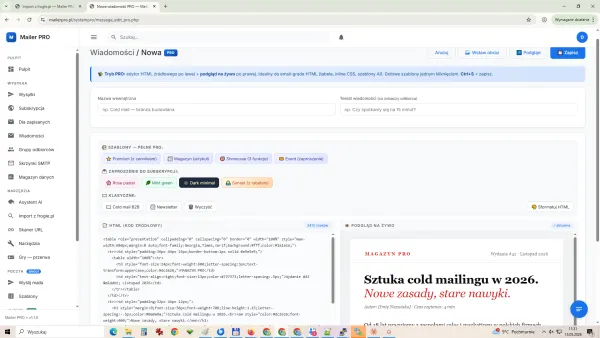 Zrzut ekranu Mailer PRO — widok 6