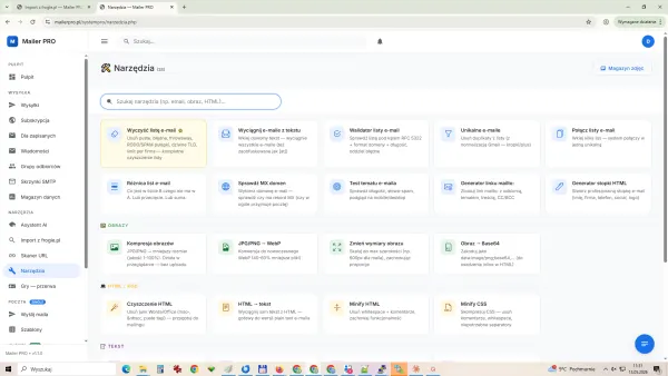 Zrzut ekranu Mailer PRO — widok 7