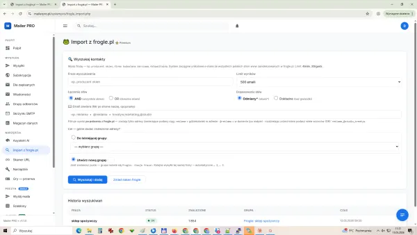 Zrzut ekranu Mailer PRO — widok 8